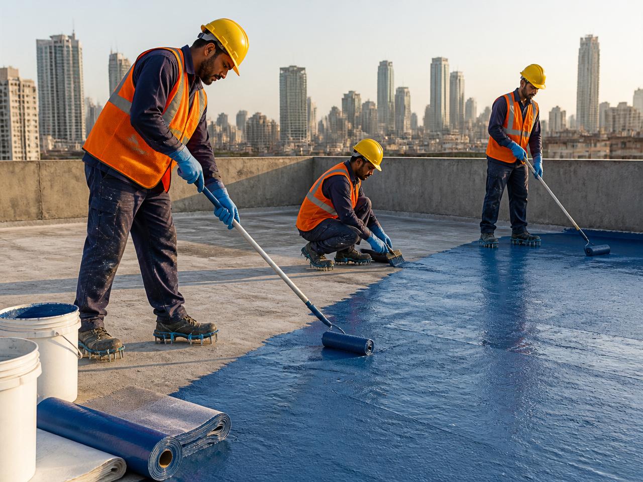 ADT applicator rolling Fosroc membrane